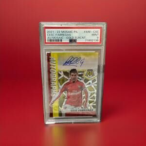 Autographs Mosaic Gold Cesc Fabregas #’d 13/25 Arsenal SSP SOCCER CARD '21-22